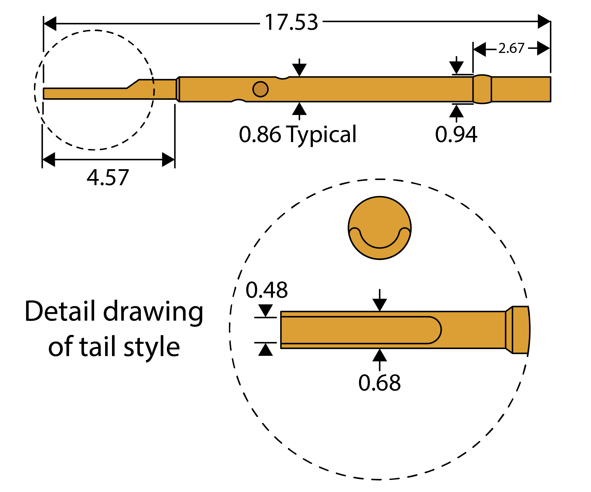 Receptacle - Solder Cup - Flush Fitment With Press Ring