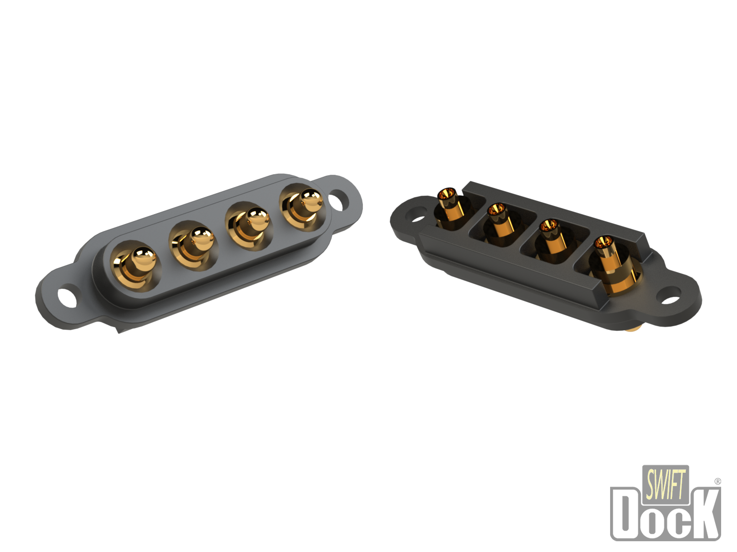 Swift-Dock (7mm pitch) - 4 pin, interface array without PCB