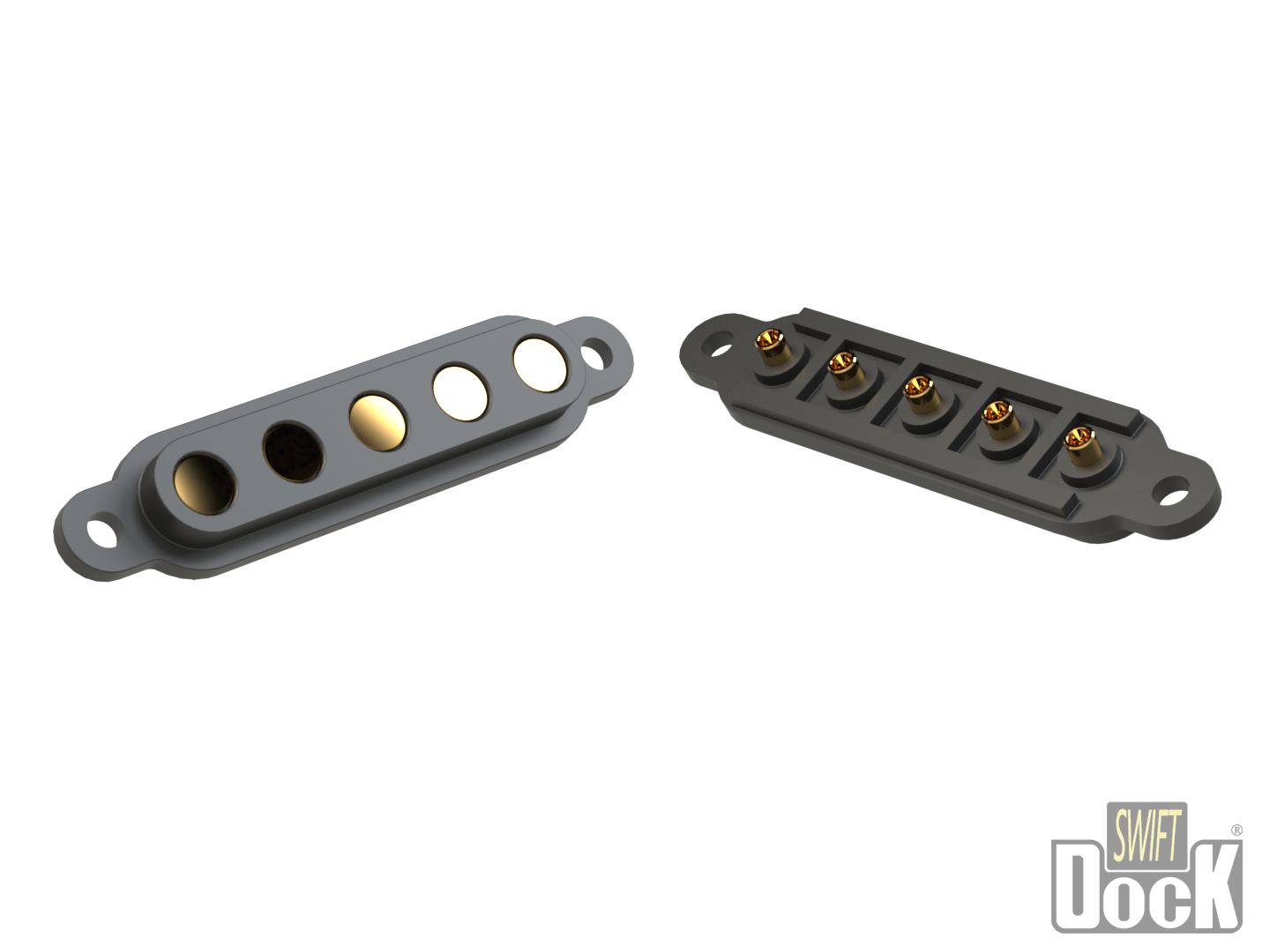 Swift-Dock (7mm pitch) - 5 pin, interface array without PCB