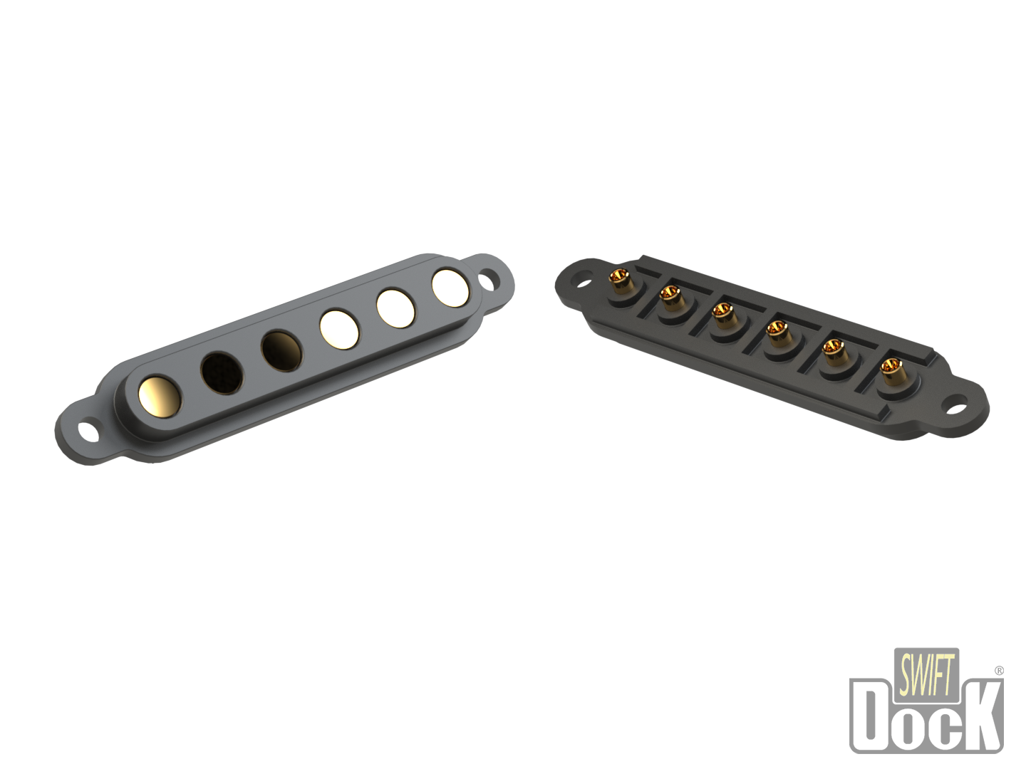 Swift-Dock (7mm pitch) - 6 pin, interface array without PCB