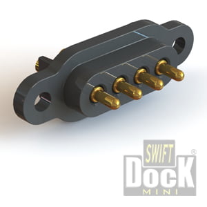 Swift-Dock-mini (3mm pitch) - 4 pin, interface array without PCB