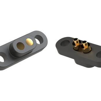 Miniature electrical connector for wearable devices.