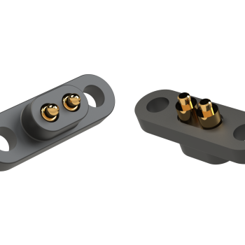 Miniature electrical connector for wearable devices.