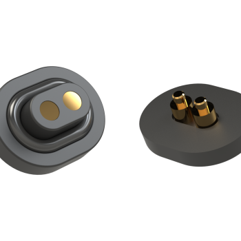 Miniature electrical connector pair for wearable devices