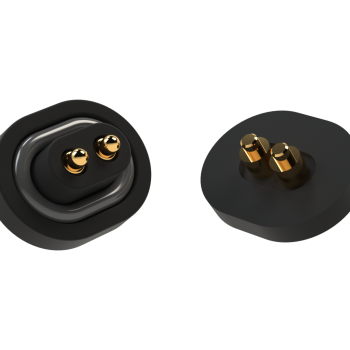 Miniature electrical connector pair for wearable devices